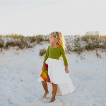 Load image into Gallery viewer, Fall Rainbow Dress - Falling Leaves - littlelightcollective