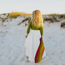 Load image into Gallery viewer, Fall Rainbow Dress - Falling Leaves - littlelightcollective