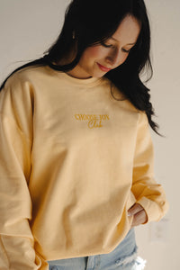 Choose Joy Christian Pullover Swearshirt - littlelightcollective