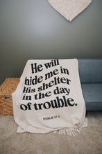 Load image into Gallery viewer, Psalm 27 Throw Blanket