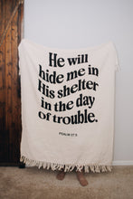 Load image into Gallery viewer, Psalm 27 Throw Blanket