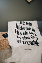 Load image into Gallery viewer, Psalm 27 Throw Blanket