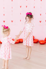 Load image into Gallery viewer, Melt My Heart 3/4 Sleeve Ruffle Twirl Dress
