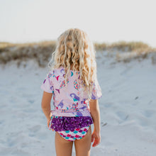 Load image into Gallery viewer, Sophie Mermaid Rash Guard Swimsuit - littlelightcollective