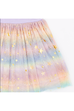 Load image into Gallery viewer, Bamboo Tulle Dress - Rainbow Ombre Twinkle - littlelightcollective