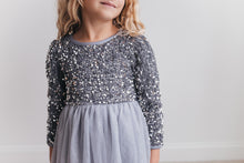 Load image into Gallery viewer, Sequin Silver Dress - littlelightcollective