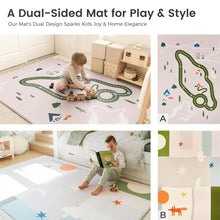 Load image into Gallery viewer, Tiny Land® Double-Sided Baby Playmat Forest Track Wonder - littlelightcollective