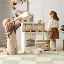 Load image into Gallery viewer, Tiny Land® Wooden Play Kitchen with Storage for Creative Toddlers - littlelightcollective