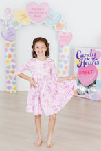 Load image into Gallery viewer, Twinkle Ties 3/4 Sleeve Pocket Twirl Dress - littlelightcollective