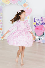 Load image into Gallery viewer, Twinkle Ties 3/4 Sleeve Pocket Twirl Dress - littlelightcollective