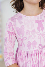 Load image into Gallery viewer, Twinkle Ties 3/4 Sleeve Pocket Twirl Dress - littlelightcollective