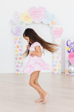 Load image into Gallery viewer, Twinkle Ties S/S Twirl Leotard - littlelightcollective