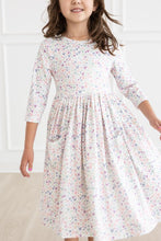 Load image into Gallery viewer, One in a Million 3/4 Sleeve Pocket Twirl Dress