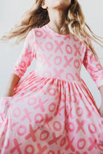 Load image into Gallery viewer, XOXO 3/4 Sleeve Pocket Twirl Dress