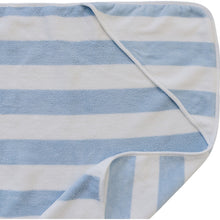 Load image into Gallery viewer, Seaside Stripe Hooded Towel