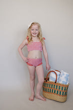 Load image into Gallery viewer, Gingham Ruched Bikini Set