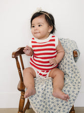 Load image into Gallery viewer, Red Stripe Bloomer Tank Set