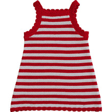 Load image into Gallery viewer, Red Stripe Knit Cover-Up Dress