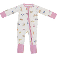 Load image into Gallery viewer, Pink Bunny Ribbed Bamboo Zipper - littlelightcollective
