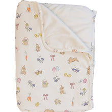 Load image into Gallery viewer, Pink Bunny Ribbed Bamboo Fleece Quilt - littlelightcollective