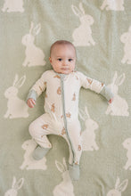 Load image into Gallery viewer, Bunny Ribbed Bamboo Zipper - littlelightcollective