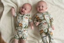 Load image into Gallery viewer, Noah's Ark Convertible Romper: NB - littlelightcollective