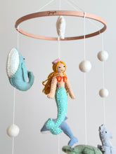 Load image into Gallery viewer, Baby Mobile - Mermaid - littlelightcollective