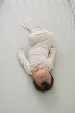 Load image into Gallery viewer, Natural Bamboo Knotted Gown: 0-3 Months