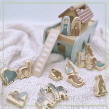 Load image into Gallery viewer, Noah&#39;s Ark Shape Sorter - Wooden Animal Toy Ages 2+