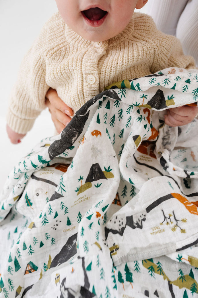 National Parks Swaddle (Mini Pattern) - littlelightcollective