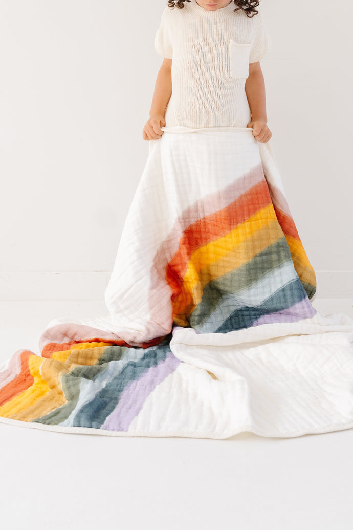 Rainbow Connection Quilt - littlelightcollective