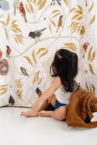 For the Birds Throw Blanket - littlelightcollective