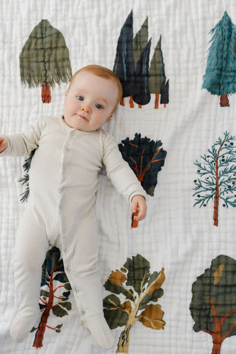 Forest Trees Quilt - littlelightcollective