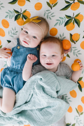 Clementine Crib Sheet - littlelightcollective