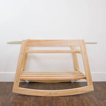 Load image into Gallery viewer, Classic Rocking Moses Bassinet Stand With Brake- Natural