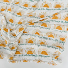 Load image into Gallery viewer, PRE-ORDER Blessing Prayer Muslin Blanket Swaddle