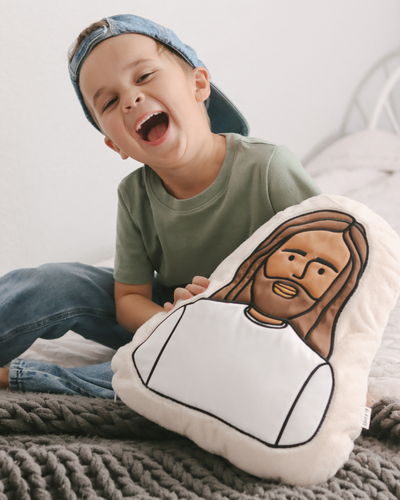God with Us - Jesus Pillow