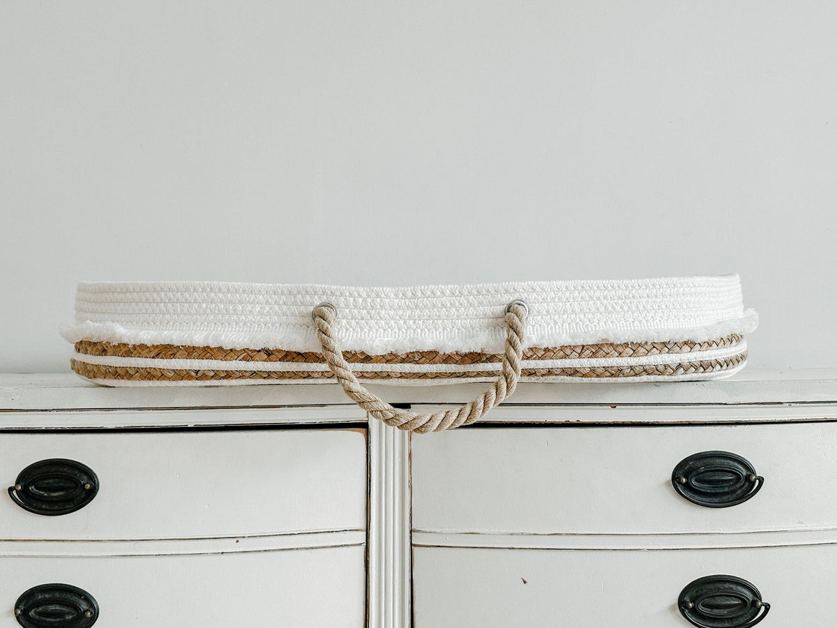 Cotton Rope Changing Basket / Mattress/ Sheet 3 Piece Set ...