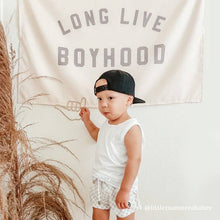 Load image into Gallery viewer, Long Live Boyhood Banner: Mini: 13x17" - littlelightcollective