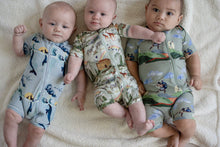 Load image into Gallery viewer, Noah's Ark Shortie Romper: 0-3m - littlelightcollective
