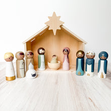 Load image into Gallery viewer, Christmas Wooden Nativity &amp; Christian Baby Jesus Book Set
