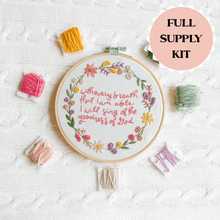 Load image into Gallery viewer, Goodness of God Embroidery Kit - littlelightcollective