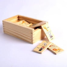 Load image into Gallery viewer, Wood Dominos - Noah&#39;s Ark - littlelightcollective