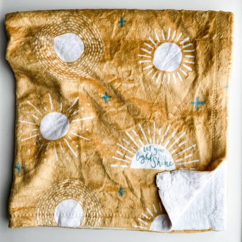 Let Your Light Shine Minky Baby Blanket
