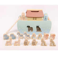 Load image into Gallery viewer, Noah&#39;s Ark Shape Sorter - Wooden Animal Toy Ages 2+