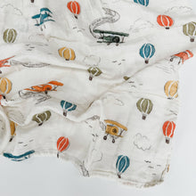 Load image into Gallery viewer, Scripture Planes Muslin Blanket Swaddle
