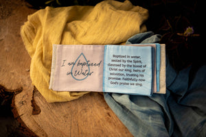 I am Baptized into Christ cloth baby book - littlelightcollective