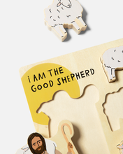 Load image into Gallery viewer, Wooden Puzzle | Catholic Puzzle For Kids | Kids Toy: Good Shepherd - littlelightcollective