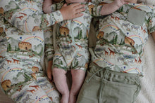 Load image into Gallery viewer, Noah's Ark Shortie Romper: 0-3m - littlelightcollective