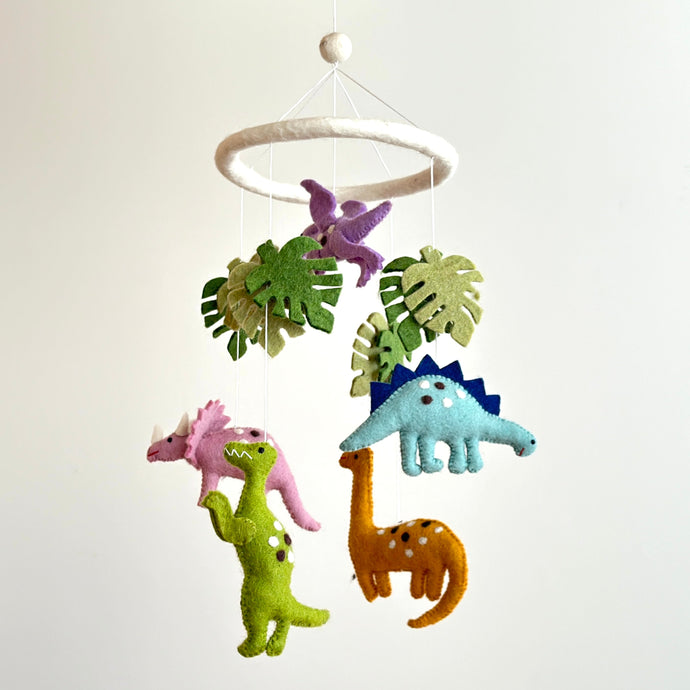 Felt Baby Mobile - Jurassic Dinosaur - littlelightcollective